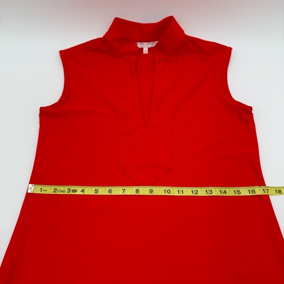 Jude Connally Kristen Dress Jude Cloth Sleeveless Poppy Orange Small EUC - Picture 4 of 11